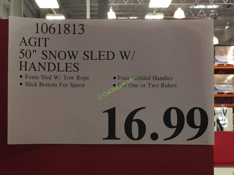 Costco-1061813- AGIT- 50-Snow-Sled-with-Handles-tag