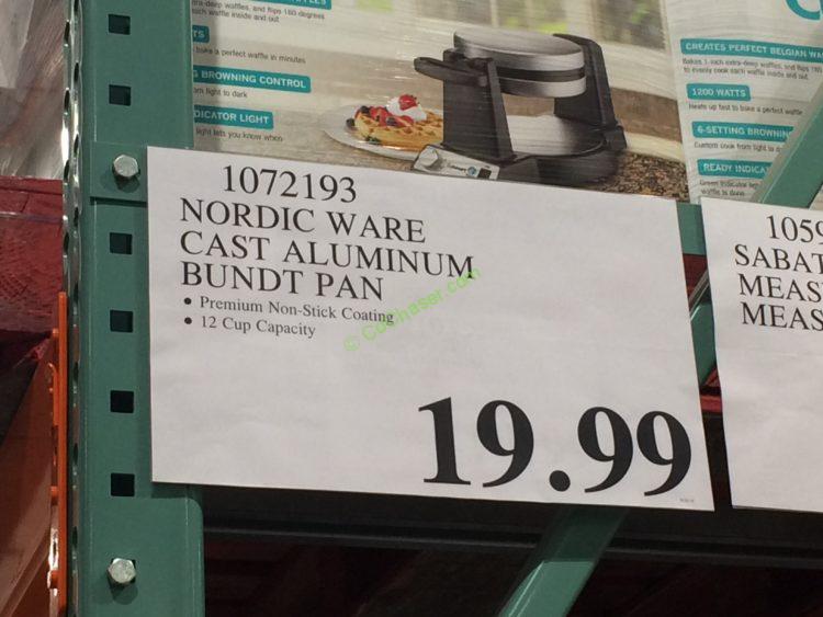 Costco-1072193-Nordic-Ware-Cast-Aluminum-Bundt-Pan-tag