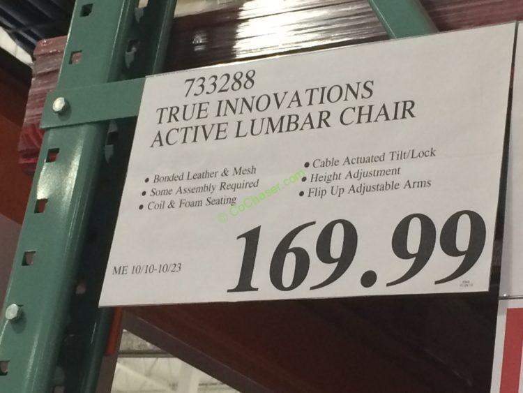 Costco-733288-True-Innovations-Active-Lumbar-Chair-tag