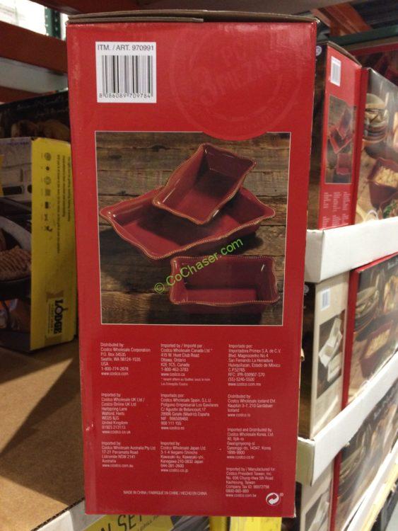 3PC Beaded Bakeware Set CostcoChaser