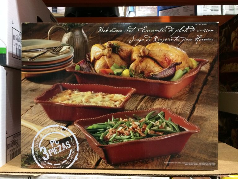 3PC Beaded Bakeware Set CostcoChaser