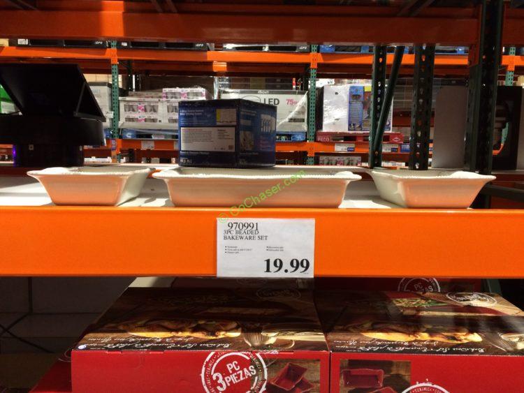 3PC Beaded Bakeware Set CostcoChaser