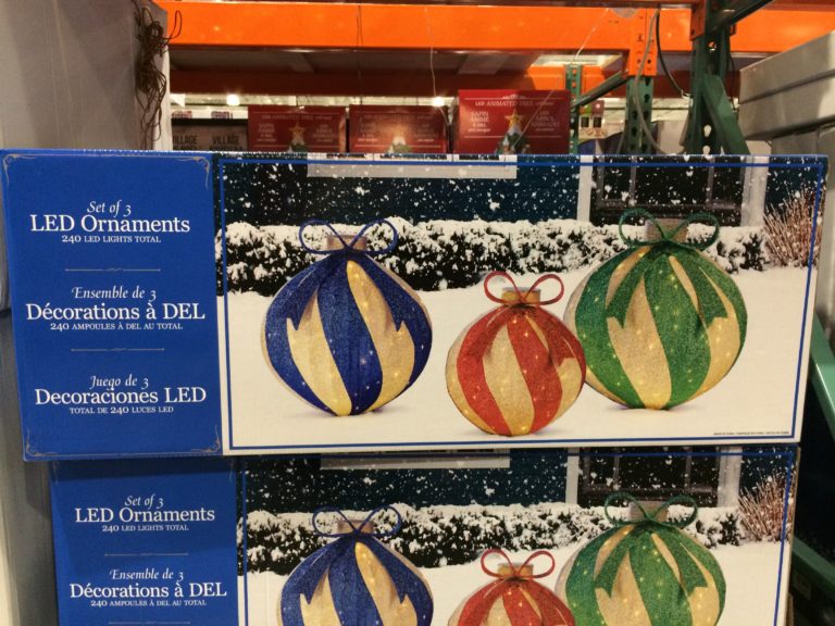 Oversized Ornaments, Set of 3 CostcoChaser