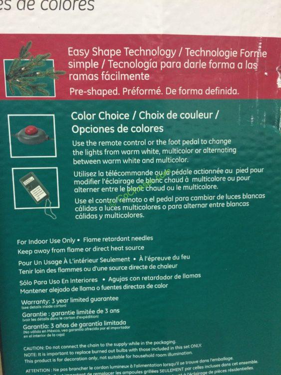 Costco999095GE9FTPreLitLEDDualColorChristmasTreeinf CostcoChaser