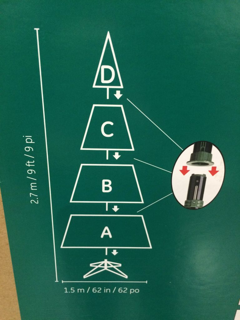 Costco999095GE9FTPreLitLEDDualColorChristmasTreesize