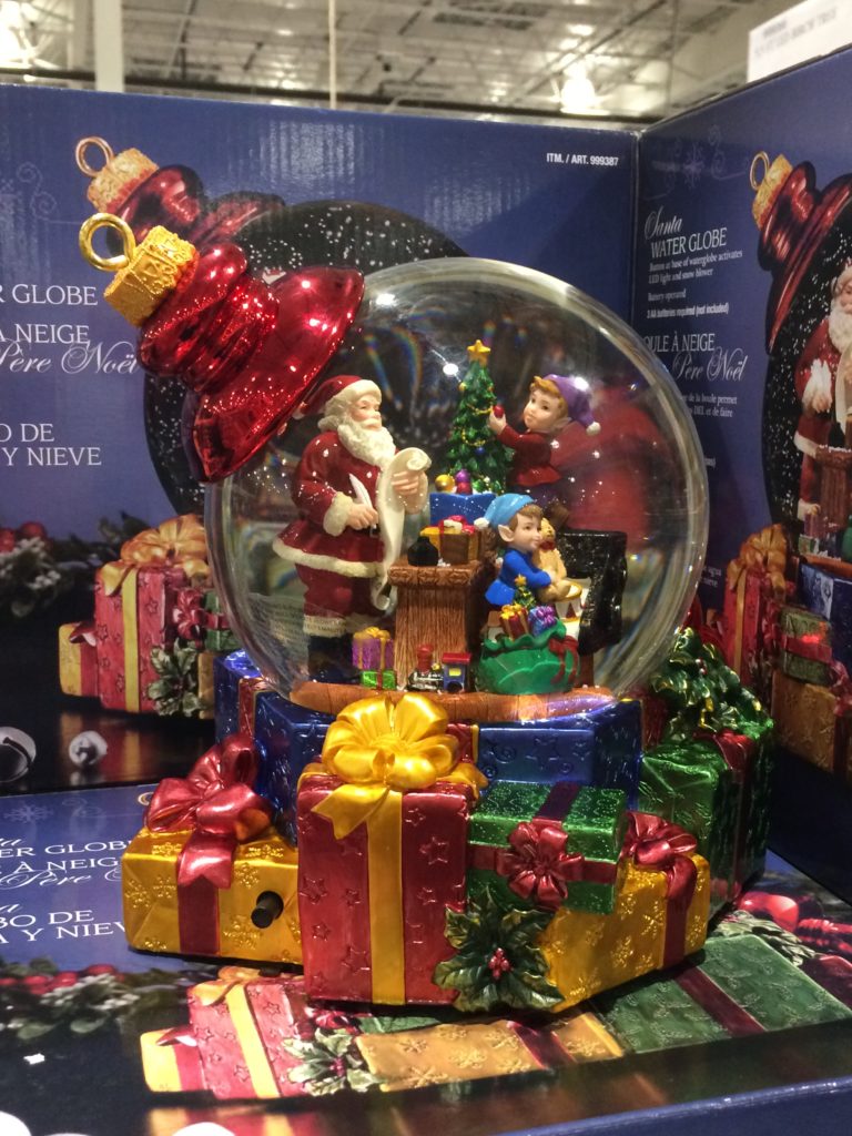 Santa Water Globe with Snow Blower CostcoChaser