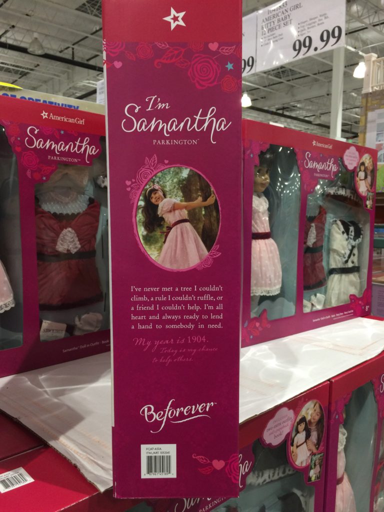 Costco1053341AmericanGirlSamanthaParkington18InchDollSetbox