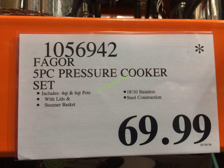 Costco-1056942-Fagor-5PC-Pressure-Cooker-Set-tag