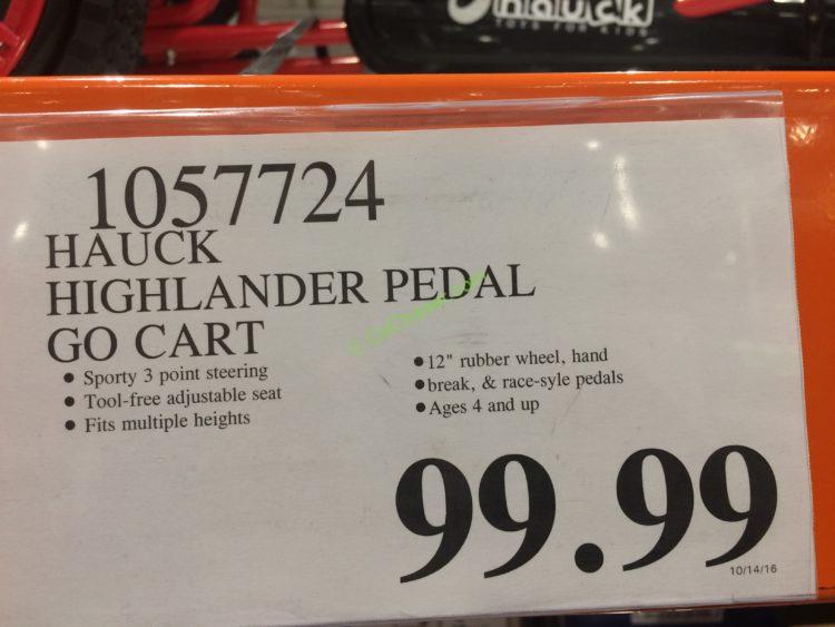 Costco-1057724- Hauck-Highlander-Pedal-Go-Cart-tag