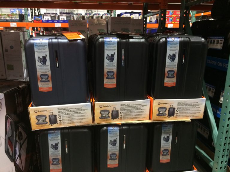 Costco1065557TravelersChoiceRollingHardsideFrontOpenCarryOn