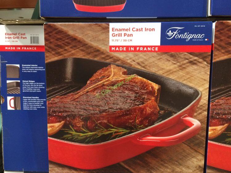 Fontignac Cast Iron 12” Square Grill Pan CostcoChaser