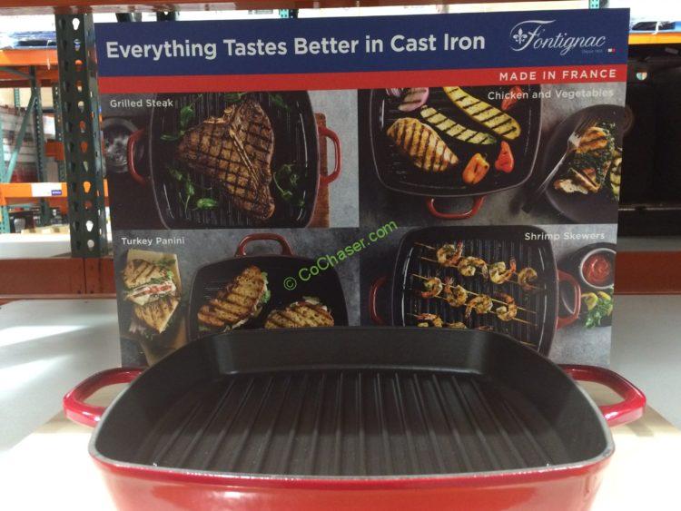 Fontignac Cast Iron 12” Square Grill Pan