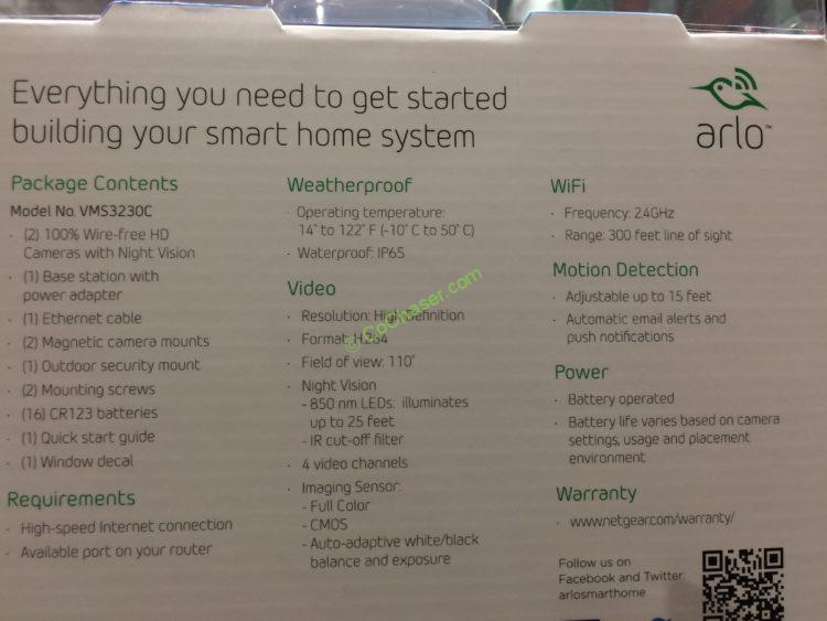 Costco-1071671-Netgear-Arlo-2-Camera-HD-Wire-Free-Securit-System-inf1