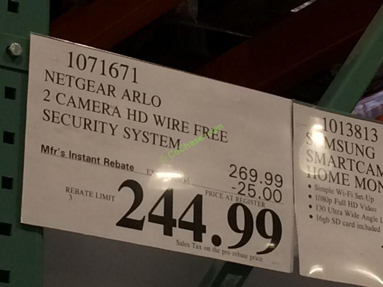 Costco-1071671-Netgear-Arlo-2-Camera-HD-Wire-Free-Securit-System-tag