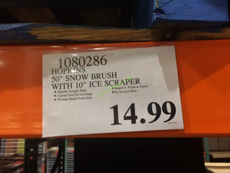 Hopkins 50” Snow Brush with 10” Ice Scraper CostcoChaser