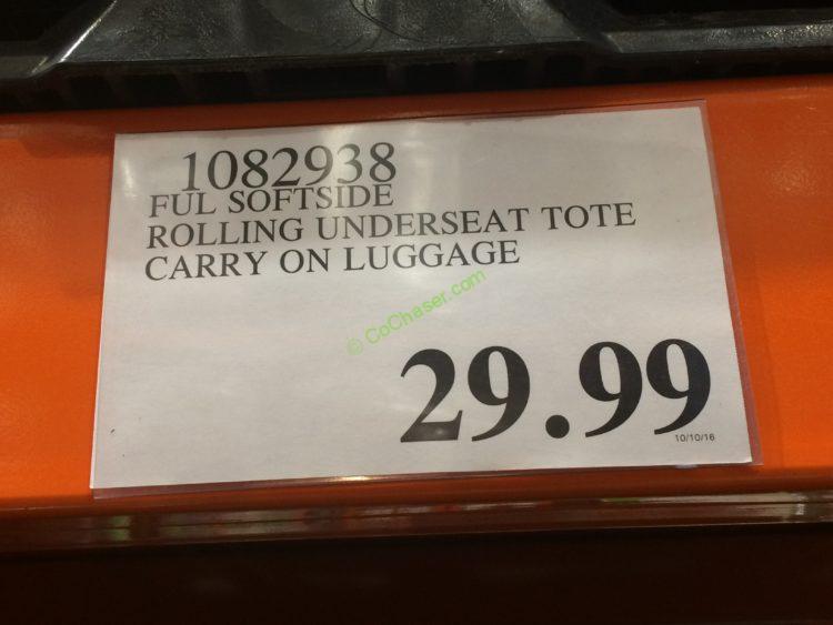 Costco-1082938-FUL-Softside-Rolling-Underseat-Tote-Carry-On-Luggage-tag
