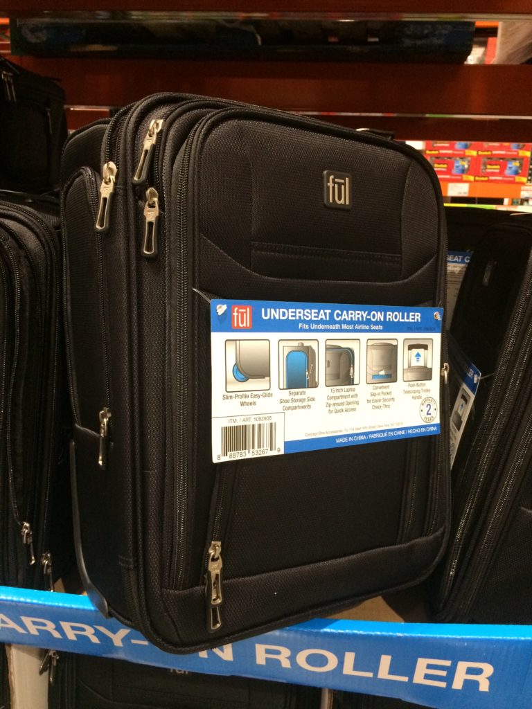 FUL Softside Rolling Underseat Tote Carry On Luggage CostcoChaser
