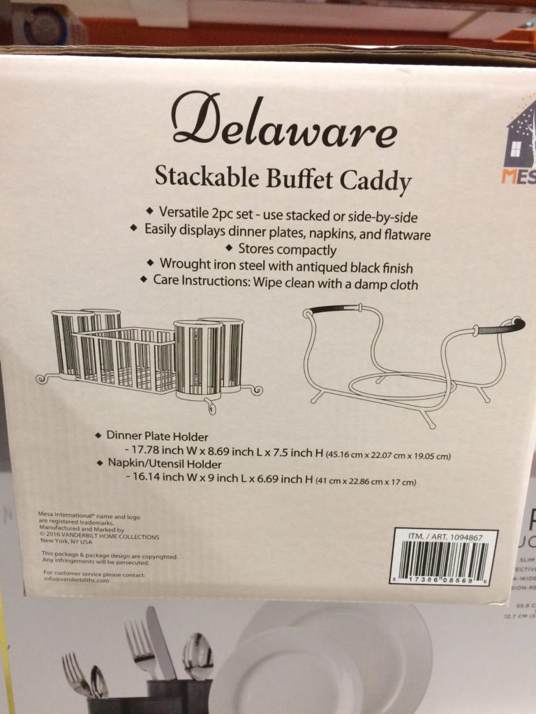 Mesa Delaware 2 Piece Buffet Caddy CostcoChaser