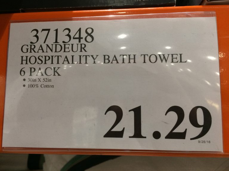 Grandeur Hospitality Bath Towel 6 Pack CostcoChaser