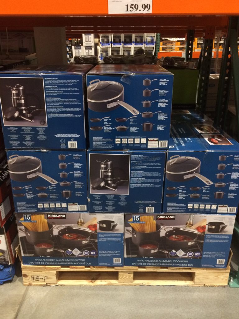 Costco695900KirklandSignature15pcHardAnodizedCookwareSetall CostcoChaser