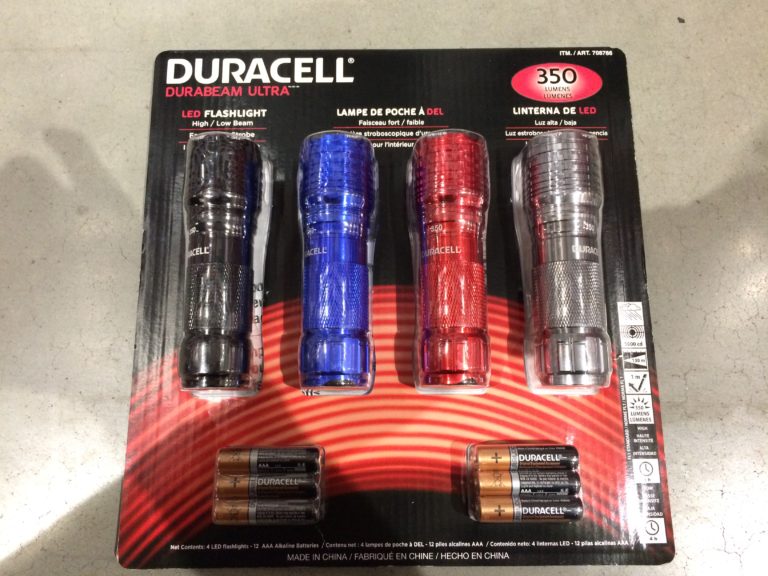 Duracell Flashlight 350 Lumens 4 Pack CostcoChaser