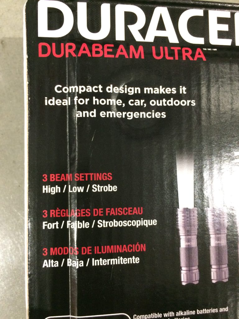 Costco708786DuracellFlashlight350Lumenscode CostcoChaser