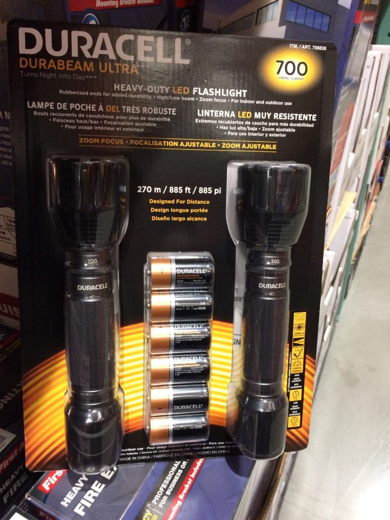 Duracell 2pack LED 700 Lumens Flashlight CostcoChaser