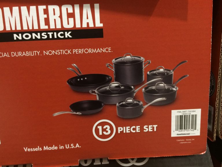 Calphalon 13pc Commercial Hard Anodized Cookware Set CostcoChaser