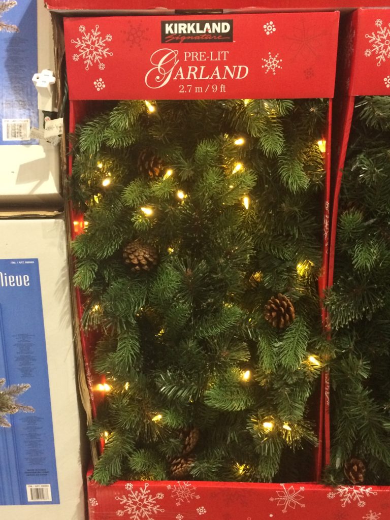 Kirkland Signature 9′ PreLit LED Garland CostcoChaser