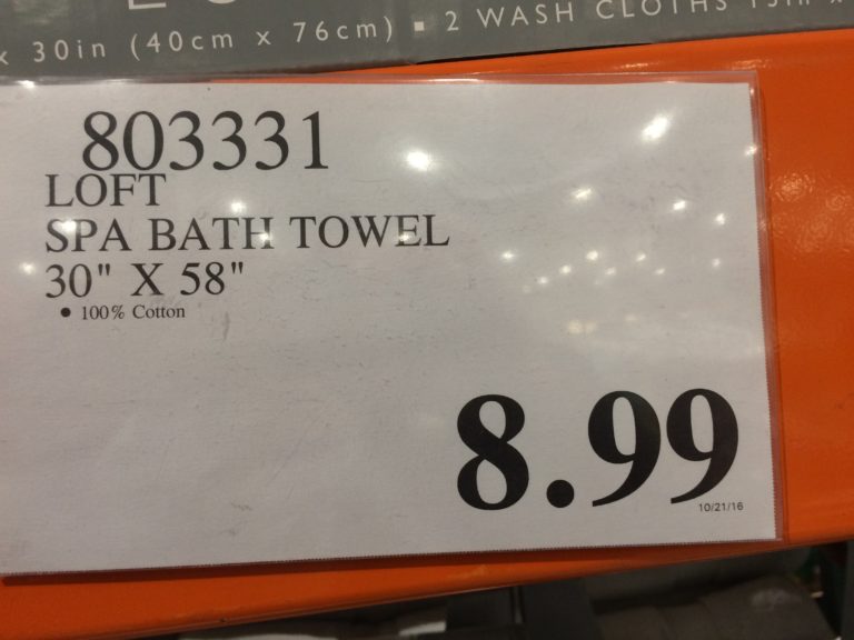 Costco803331LoftSPABathTowel3058tag CostcoChaser