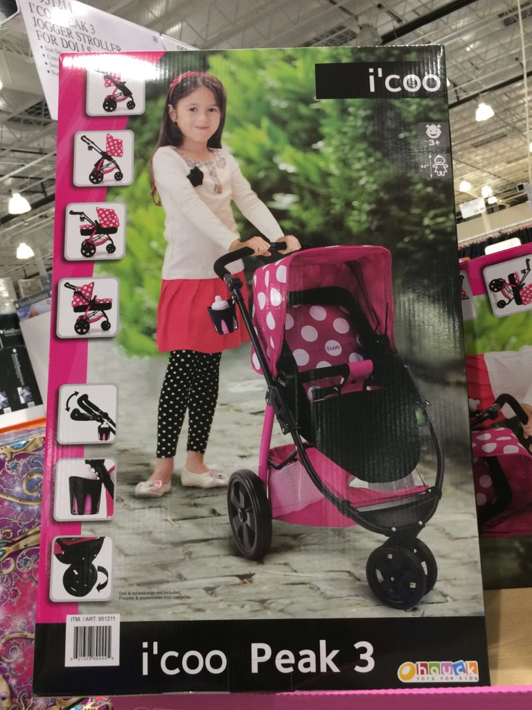 I’COO Peak 3 Jogger Stroller for Dolls CostcoChaser
