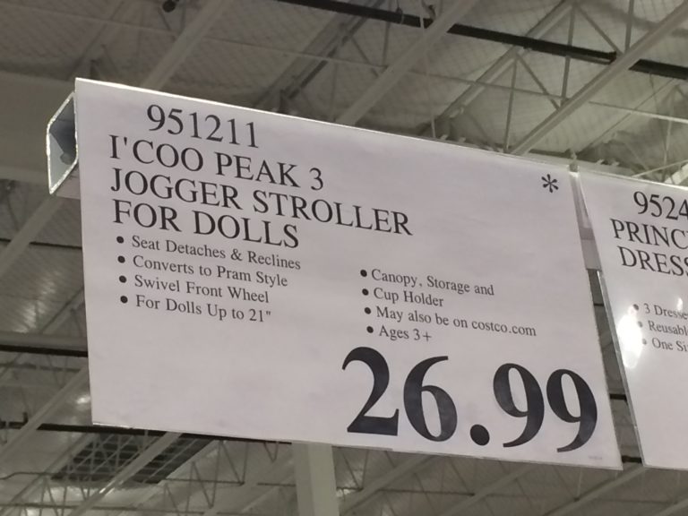 I’COO Peak 3 Jogger Stroller for Dolls CostcoChaser