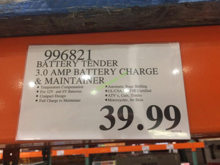 Costco-996821-Battery-Tender-3-AMP-Battery-Charge-Maintainer-tag