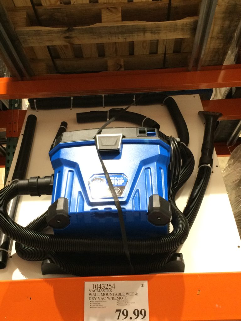 Vacmaster Wall Mountable Wet & Dry VAC with Remote, Model VWMB508 0101