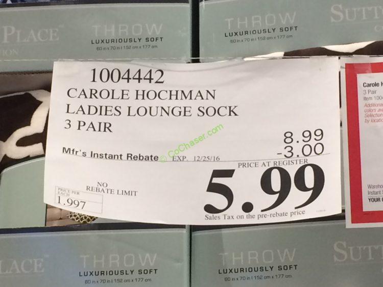 Costco-1004442-Carole-Hochman-Ladies-Lounge-Sock-tag