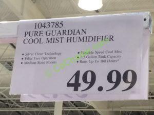 Costco-1043785-Pure-Guardian-Cool-Mist-Humidifier-tag