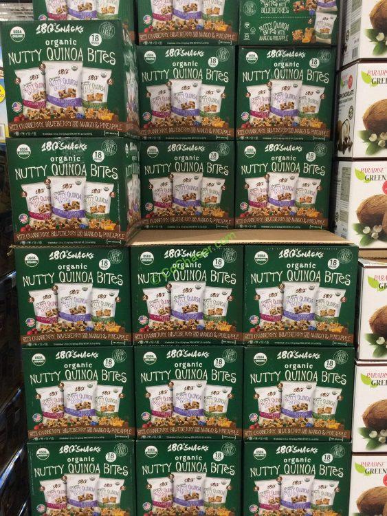 180 Snacks Organic Quinoa Bites 18 Count Box CostcoChaser