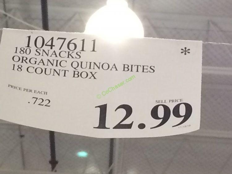 180 Snacks Organic Quinoa Bites 18 Count Box CostcoChaser