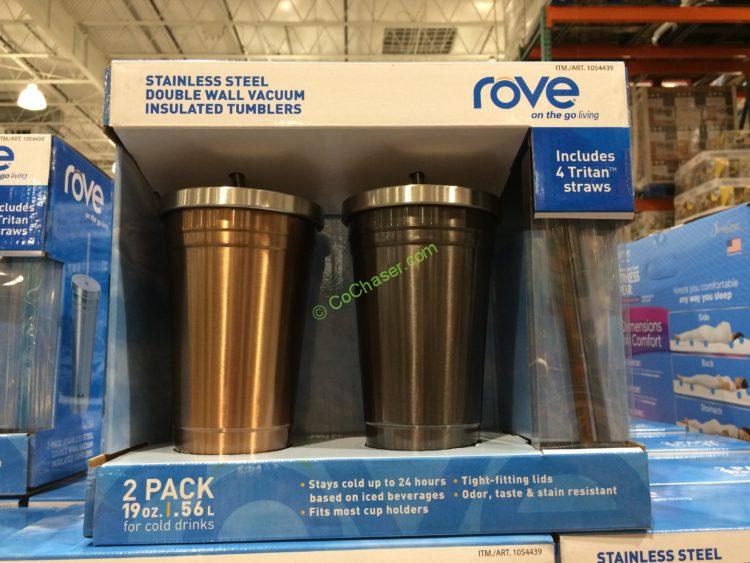 Costco1054439Rove2PKStainlessSteelTumblersbox CostcoChaser