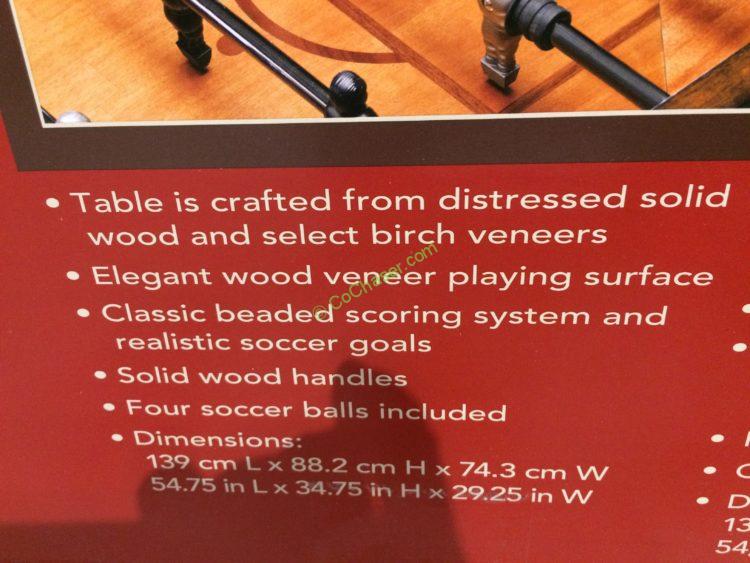 Costco1063755VintageFoosballTablespec CostcoChaser