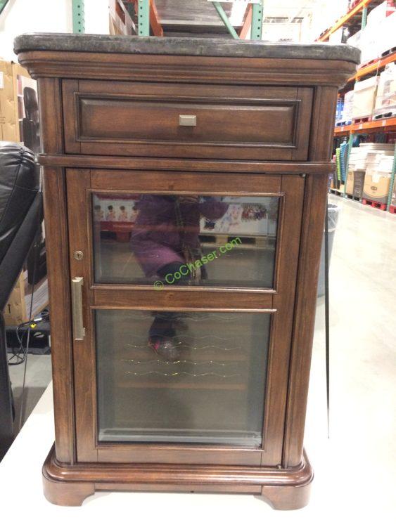 Tresanti Wine Cabinet With 24 Bottle, Wine Cooler Cabinet With Granite Top