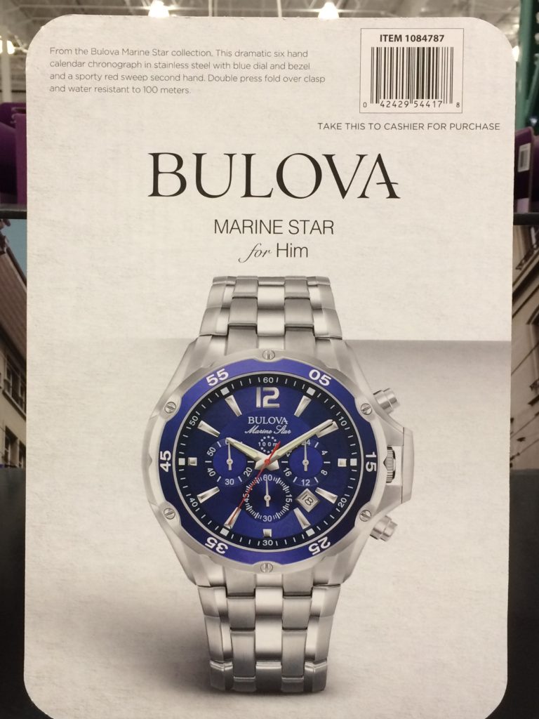 Bulova Marine Star Stainless Steel Men’s Chronograph Watch, Model
