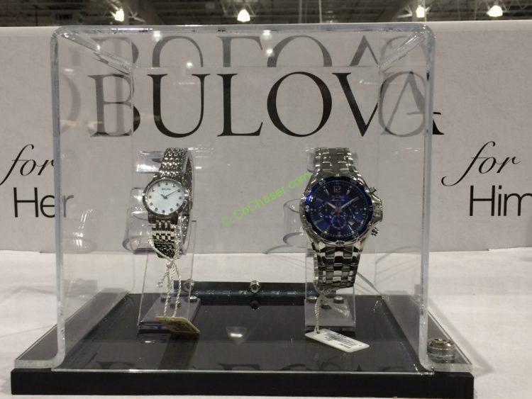 Costco-1084791-Bulova-Stainless-Steel-Diamond-Dial-Womens-Watch-display