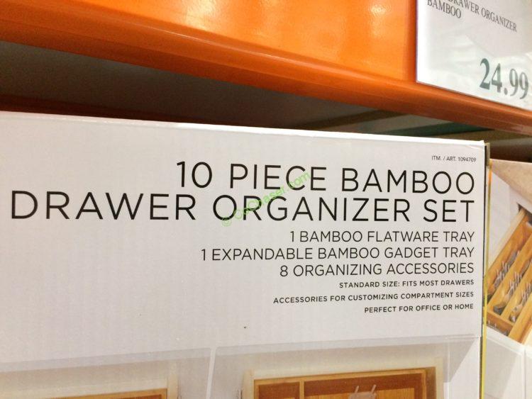 Sabatier 10PC Drawer Organizer Bamboo, Model5199245 CostcoChaser