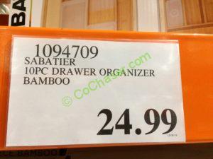 Costco-1094709-Sabatier-10PC-Drawer-Organizer-Bamboo-tag