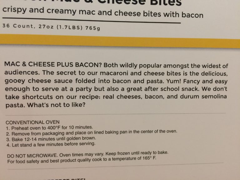 Costco1099976ThePerfectBiteBaconMACCheeseinf1 CostcoChaser