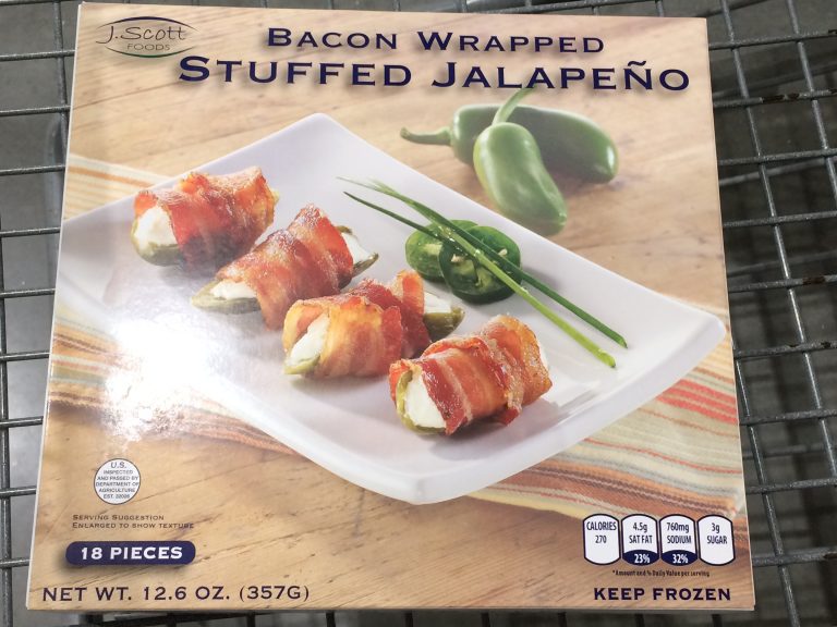 J. Scott Foods Bacon Wrapped Jalapeno 18 Count Box CostcoChaser