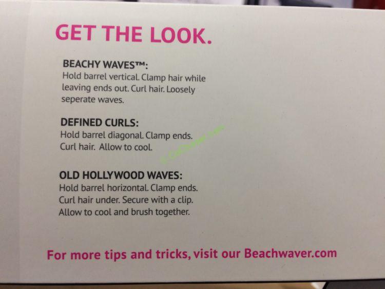 Costco1114523BeachwaverS1CeramicRotatingCurlingIronBundleinf