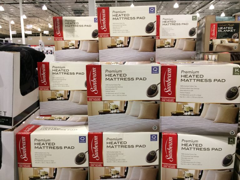 Sunbeam Premium Quilted Heated Mattress Pad, Queen or King CostcoChaser