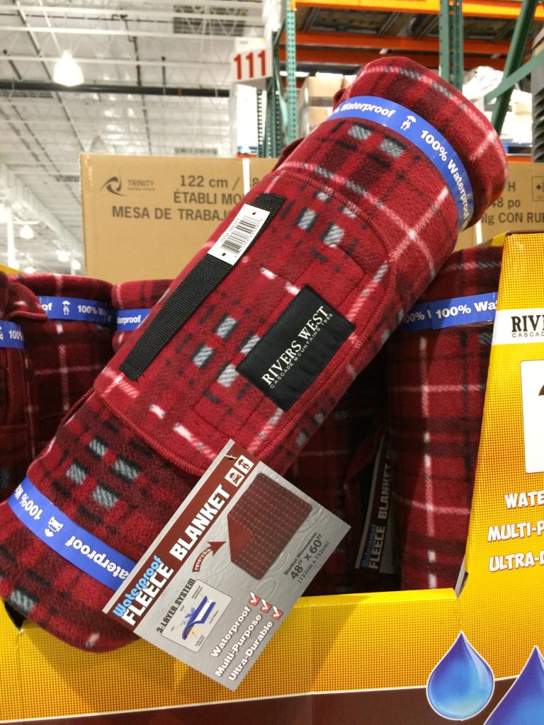 Rivers West Waterproof Fleece Blanket 48” X 60” CostcoChaser